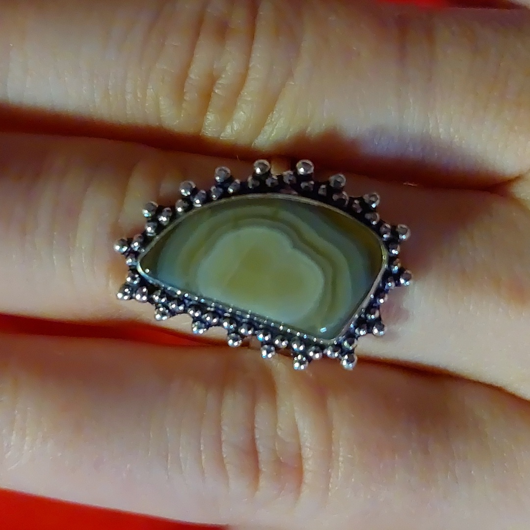 Agate Ring 8.5. Ring #1